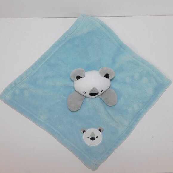Blue White Gray Koala Bear Security Blanket Plush Baby Lovey Nunu Soother - Picture 4 of 5